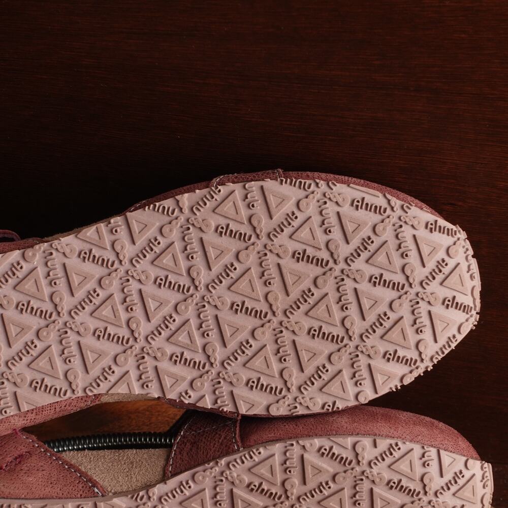Ahnu Flats Womens SZ 7.5 Burgundy Tullia Ballet Mary Jane Leather Casual Shoes - Picture 10 of 14